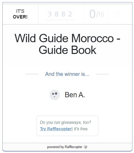Wild Morocco Guide - giveaway 