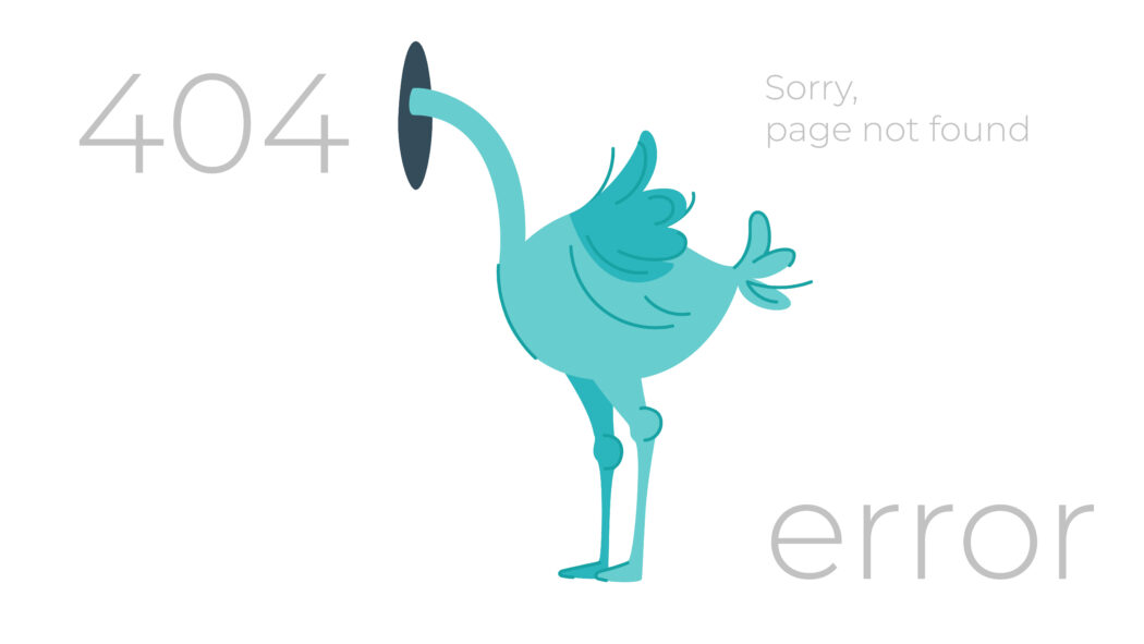 404 error page ostrich