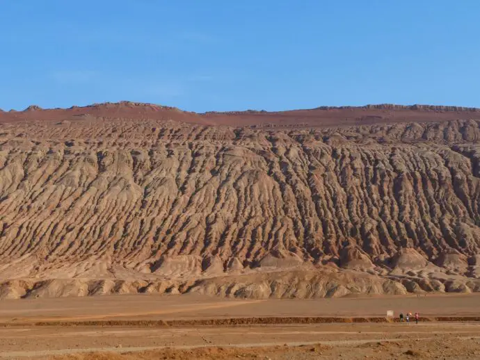 Flaming Mountain in Turpan, Xinjiang, Mongolia
