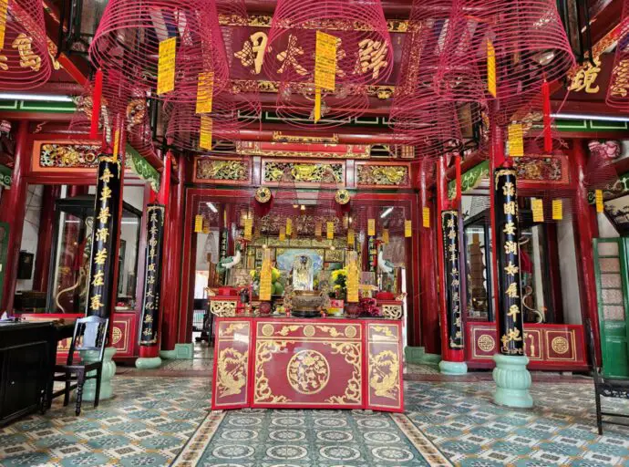 Red and gold altar
