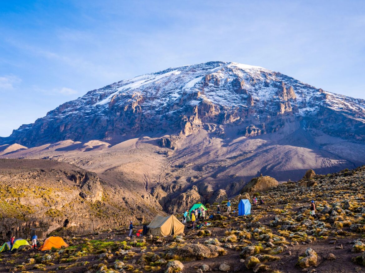 Camping on Mount Kilimanjaro in Tanzania