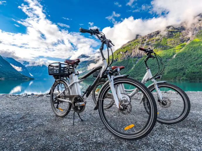 Electric bikes in the mountains