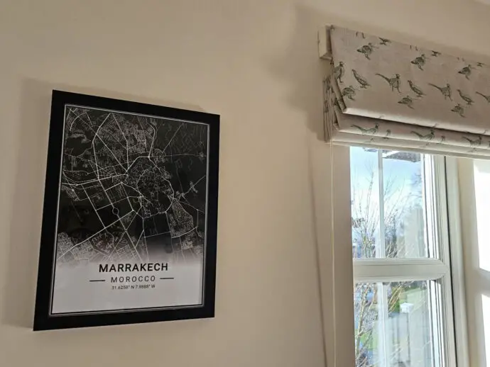 City map print of Marrakech - these make some of the best Christmas gifts for travellers