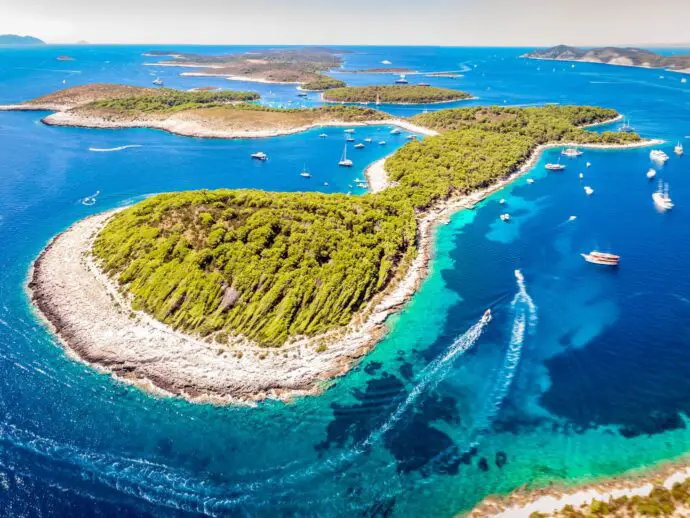 Pakleni Islands near Hvar, Croatia