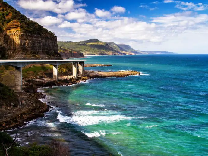 Sea Cliff Bridge in New South Wales, Australia