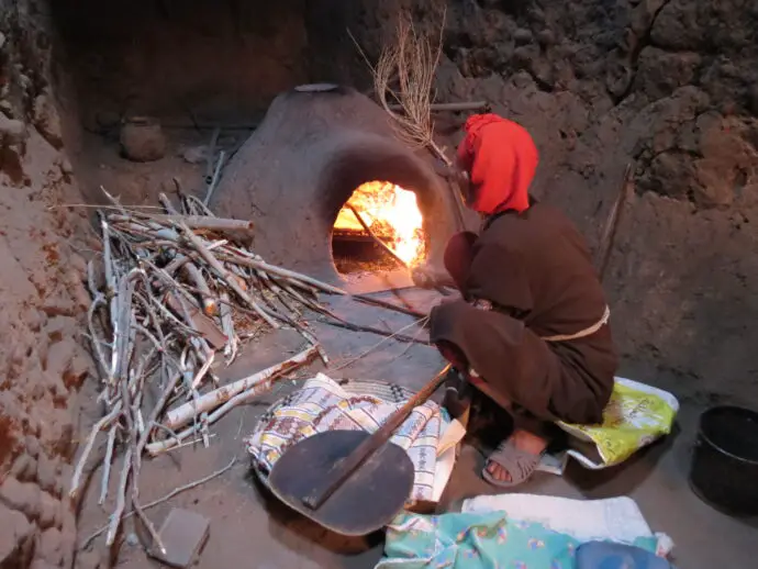 Clay oven cooking