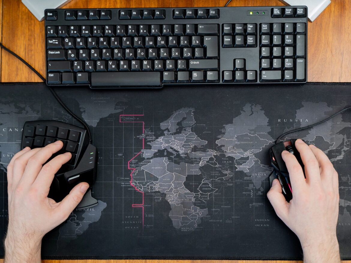 Computer desk mat