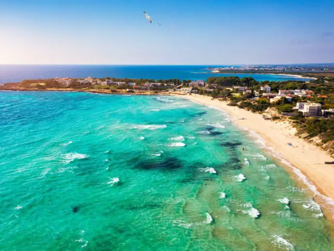 Punta Prosciutto beach in Puglia