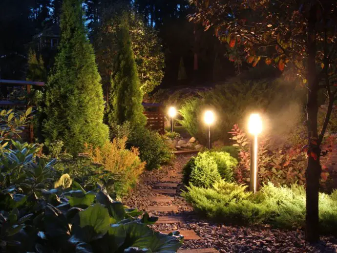 Illuminated garden