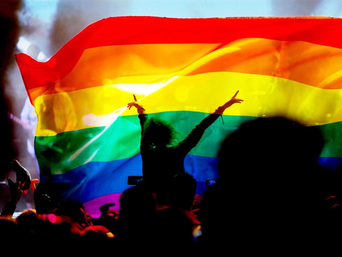 Pride festival flags