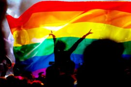 Pride festival flags