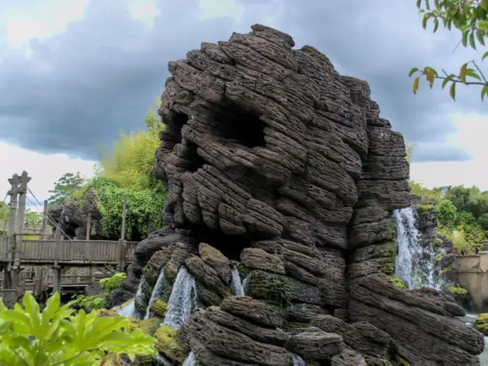 Skull rock at Disneyland Paris