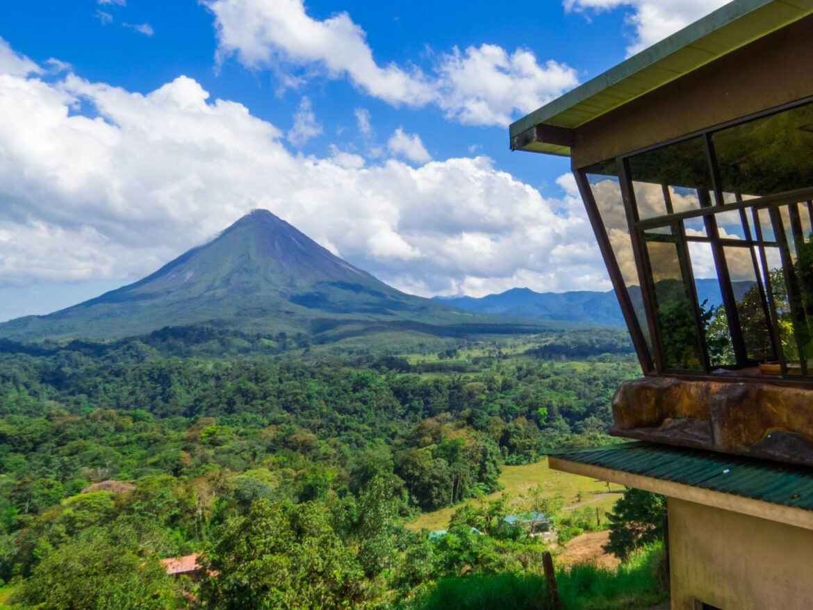 View of Arenal Volcano in Costa Rica