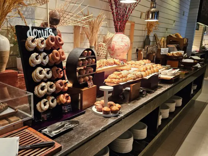 Breakfast buffet at Banyan Tree Lang Co in Vietnam