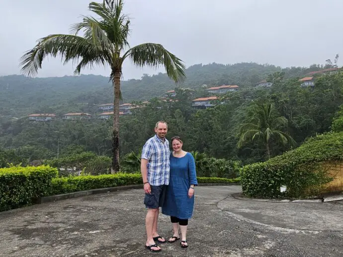On the hillside at Banyan Tree Lang Co in Vietnam